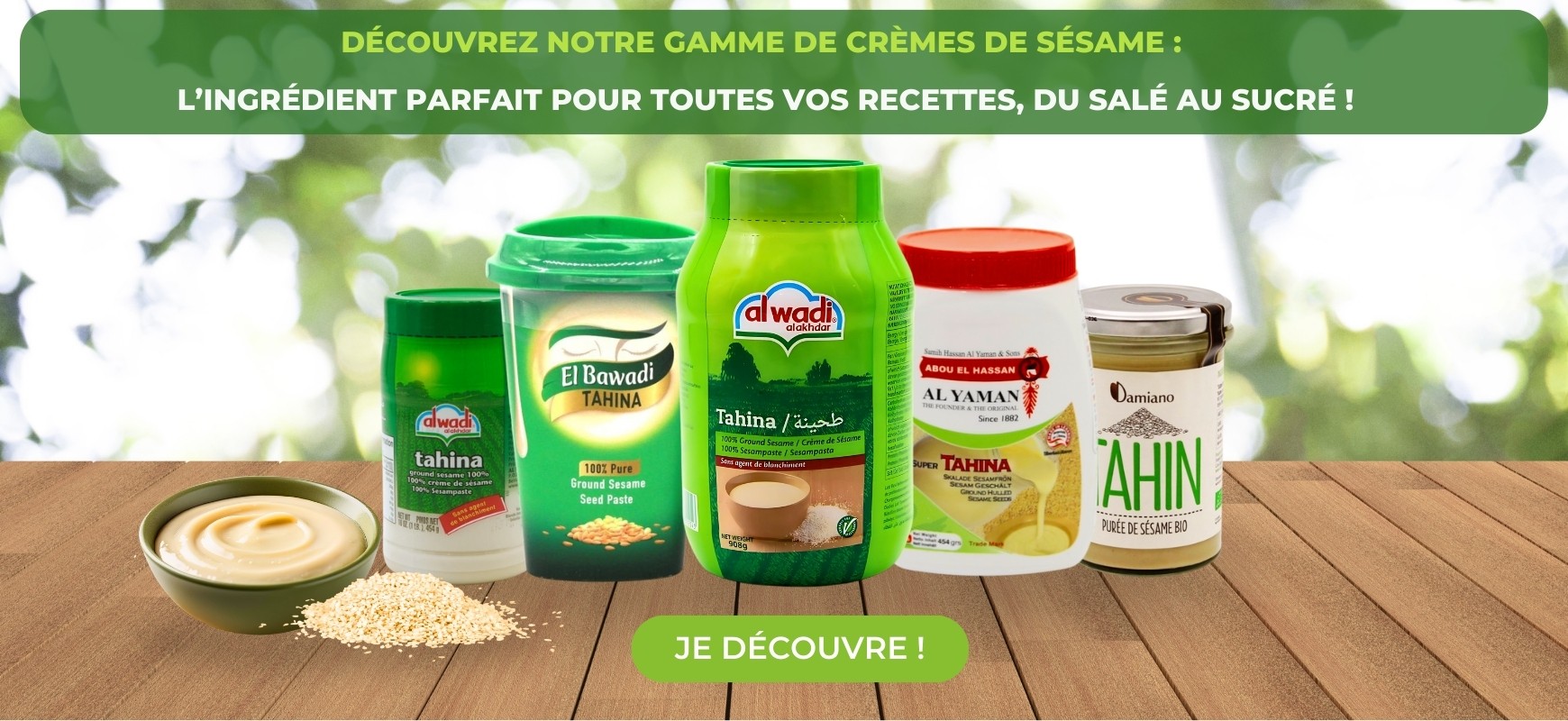 Gamme Crèmes de sésame